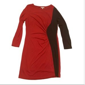 Women’s Long Sleeve Red & Black Dress - Size Large